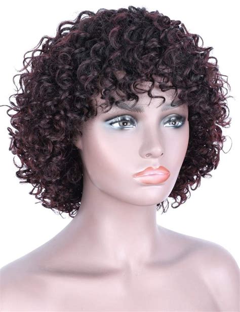 Beauart Remy Human Hair Wigs For Black Women Short Curly Dark