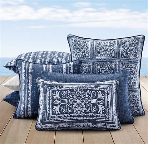 Sold and shipped by foreside home and garden. Corsica Outdoor Pillow Collection Royal Blue | Outdoor ...