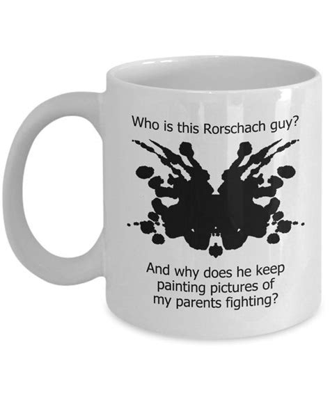 Psychologist Mugs Who Is This Rorschach Guy Funny By Jinglewares Therapist Outfit Therapist