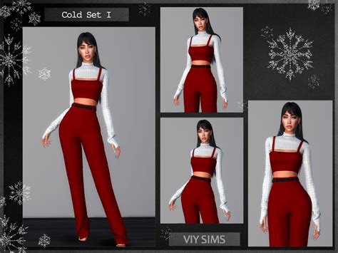 Viy Sims Set Cold I Vi Sims 4 Mods Clothes Sims 4 Sims