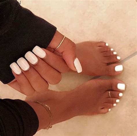 i️ ️ white nails cutesummernails toe nails white toe nails toe nail color