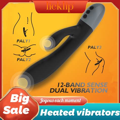 Big Sale G Spot Rabbit Heated Vibrator Clitoris G Spot Waterproof Dildo