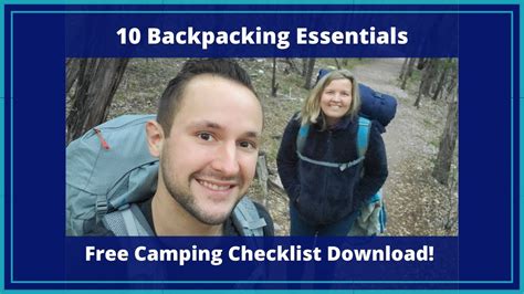 10 Backpacking Essentials Youtube
