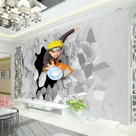 Japanese Anime Wall Mural 3d Naruto Photo Wallpaper Boys Kids Bedroom
