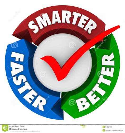 Smarter Faster Better Words Perfect Choice Check Mark ...
