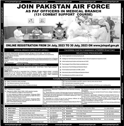 Pakistan Air Force Paf Jobs 2023 2024 Job Advertisement Pakistan