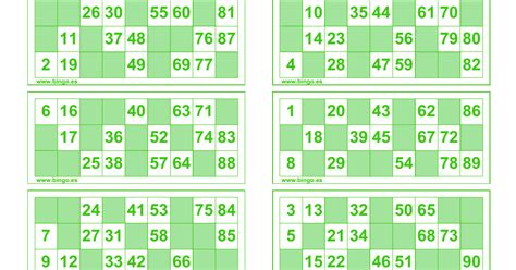 Imprimir Cartones De Bingo El Generador De Bingo Es Una Aplicación Que