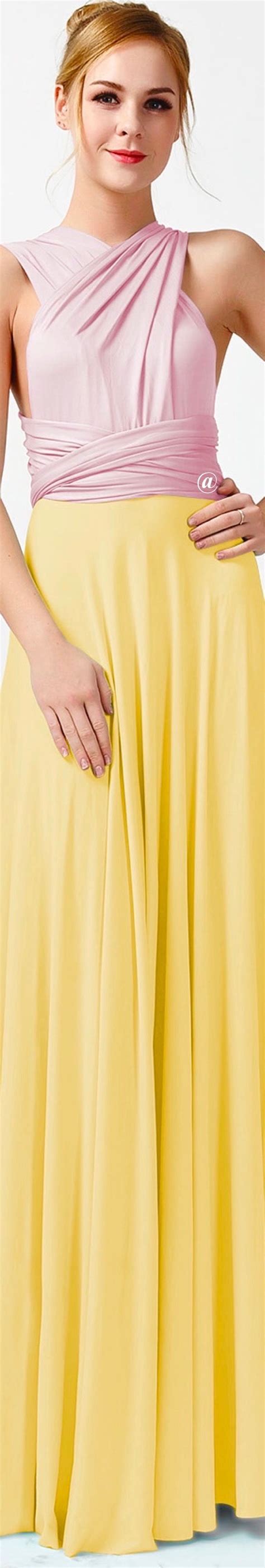 Pinkyellow Dress Yellow Fashion Bridesmaid Dresses Online