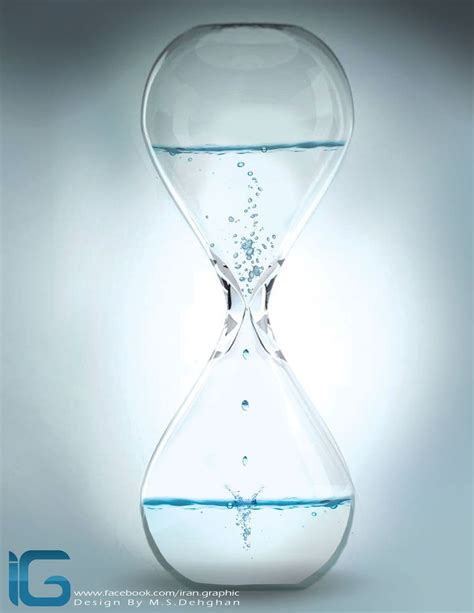 Hourglass Water By Msaeedd On Deviantart Hourglass Clock Drawings