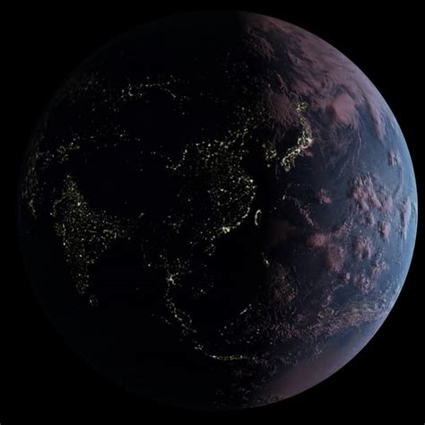 3d Realistic Earth Day Night