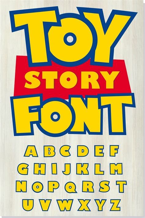 Toy Story Font Svg Toy Story Font Otf Toy Story Logo Svg Png Original Font Diy Projects