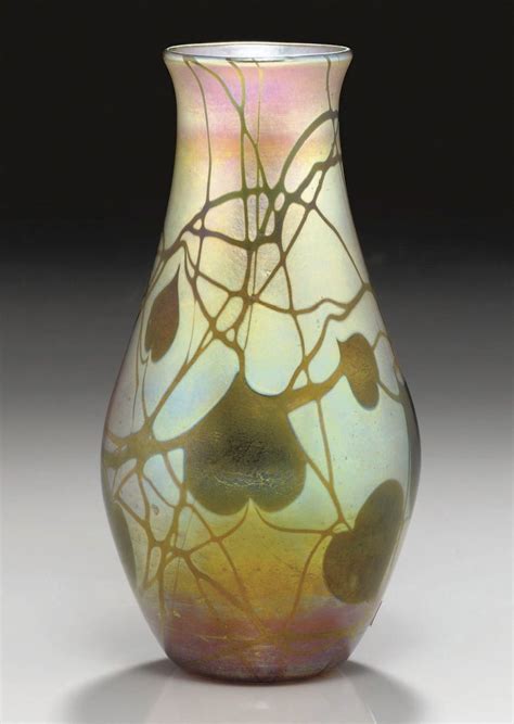 Tiffany Favrile Glass Vase Circa Tiffany Art Tiffany Glass Art