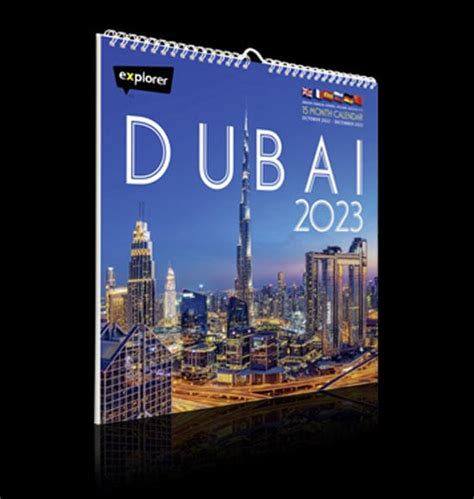 Dubai Calendar 2023 Burj Khalifa