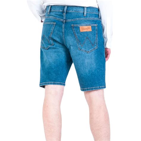 Wrangler Mens Retro 5 Pocket Denim Shorts Blue Dodge