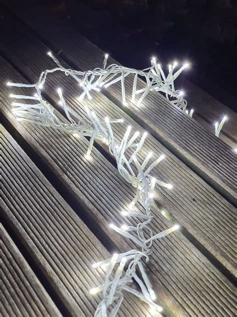 Outdoor Led Lichterkette Weißes Kabel 480 Leds 3m