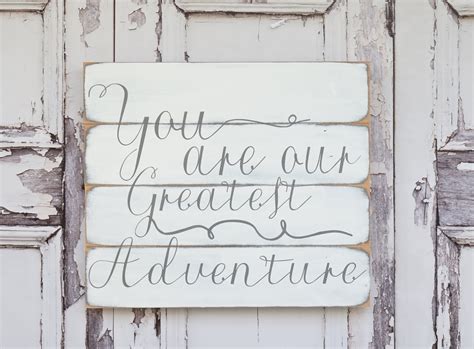You Are Our Greatest Adventure Nursery Wall Decor Shabby Chic