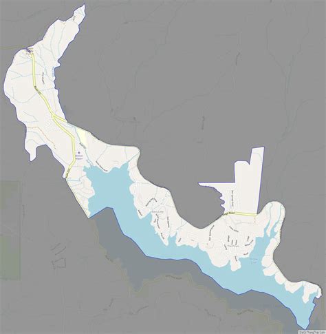 Map Of Bass Lake Cdp California