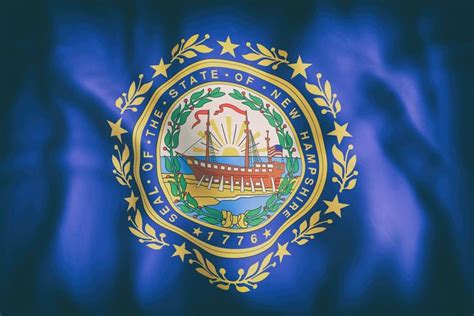 New Hampshire State Flag Stock Photo Containing New Hampshire And New