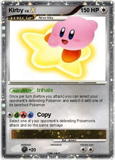 Pokémon Kirby 1090 1090 Inhale My Pokemon Card