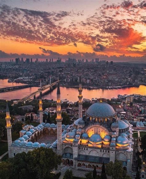 🌎 Earthpix 🌎 On Instagram “istanbul Turkey Sunset 🌅 By Bildrone