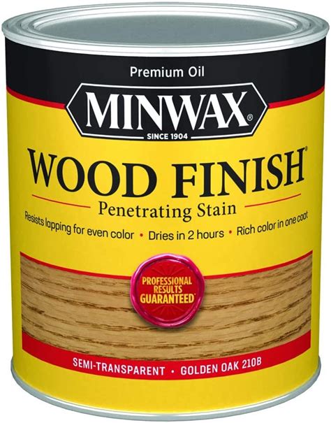 Buy The Minwax 22102 Golden Oak Wood Stain 12 Pint Hardware World