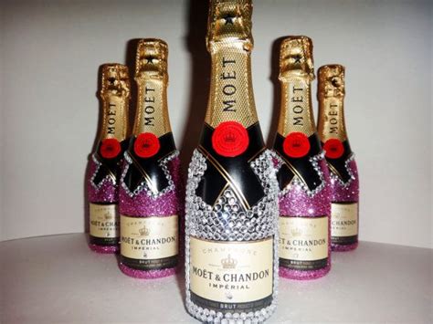 Elegant Mini Moet Champagne Bottle Favors