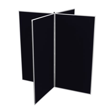 Panelwarehouse Jumbo Slimflex Display Stand 4 Panel Grey Frame