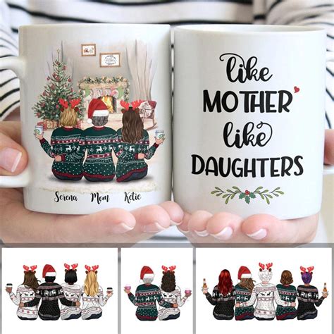 Like Mother Like Daughter Christmas Mug Personalized Etsy