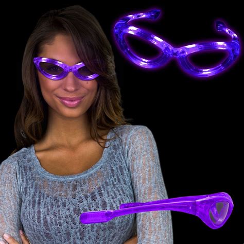 Buy Flashing Purple Led Sunglasses At