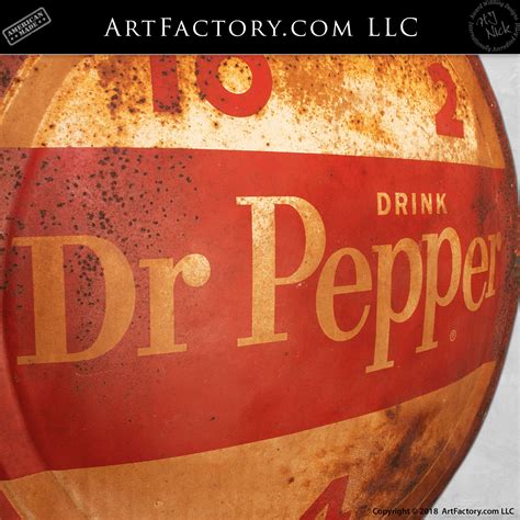 Vintage Dr Pepper Sign Round Porcelain Advertising With 10 2 4 Slogan