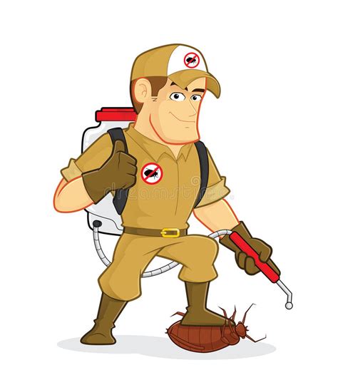 Final tom and jerry cartoon released in the standard academy format. Exterminator Or Pest Control Stock Vector - Image: 62885475