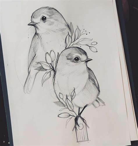 Pin By Joy ジユシ On Art Bird Drawings Bird Sketch Drawings