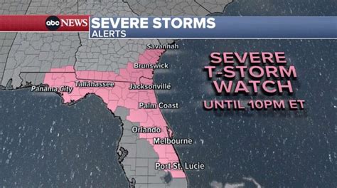 ‘extremely Dangerous Tornado Confirmed In Florida Amid Severe Weather