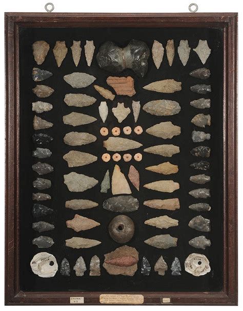 Brunk Auctions Framed Native American Artifacts Native American Artifacts American Indian