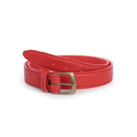 Red Leather Belt Sproose