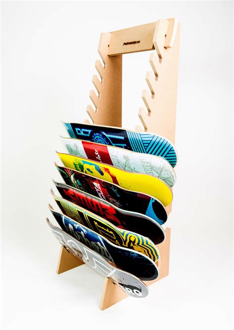 Skateboard Longboard Snowboard Floor Display Rack The Deckhand