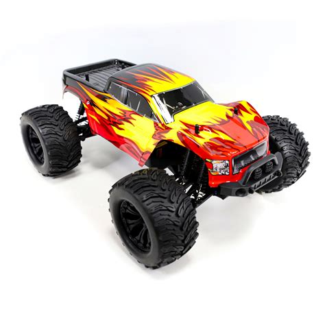 Aleko Off Road 4wd Electric Powered Rc Monster Truck 110 Scale Red