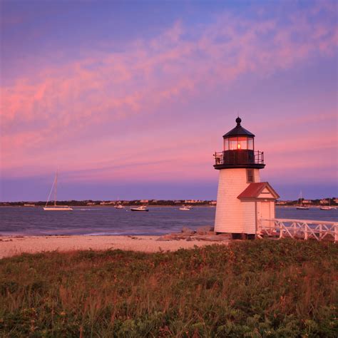 Brant Point Sunset I Nantucket Lighthouse Beach Photograph