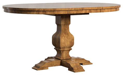 Arbor Hill Two Tone Oval Pedestal Base Extendable Dining Table