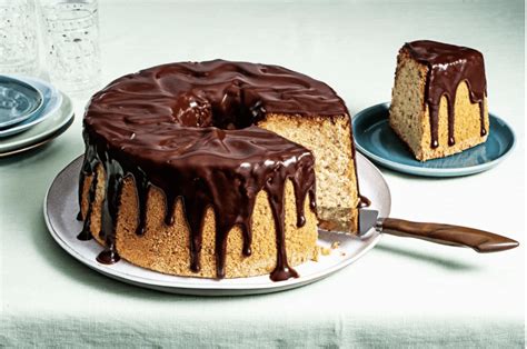 Hazelnut Chiffon Cake With Nutella Glaze Jessie Sheehan Bakes