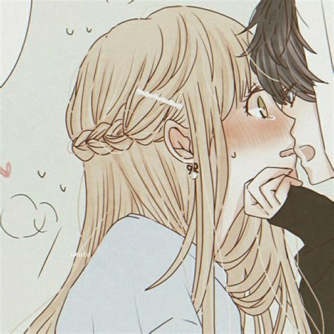 Anime Couple Kissing Matching Pfp