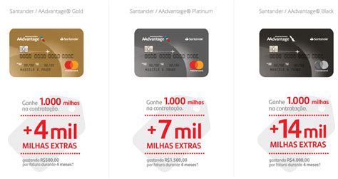 Nova Promo O De Contrata O Dos Cart Es Santander Aadvantage B Nus De At Mil Milhas Mil