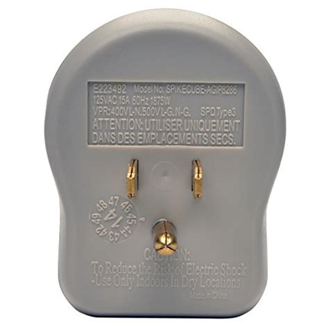 Tripp Lite 1 Outlet Portable Surge Protector Power Strip Direct Plug