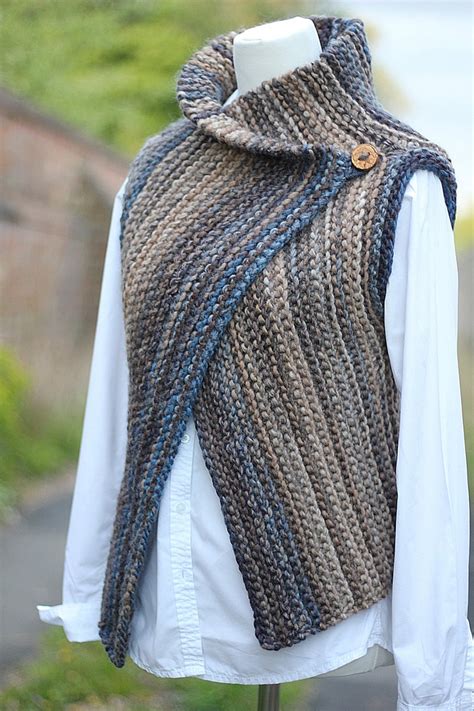 All the featured projects are suitable for any intermediate knitter, with instructions and charts for each. Knitting PATTERN-Inca wrap, womens sleeveless jacket ...