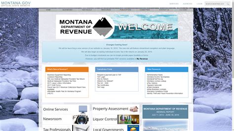 Welcome To The New Mtrevenuegov Montana Department Of Revenue