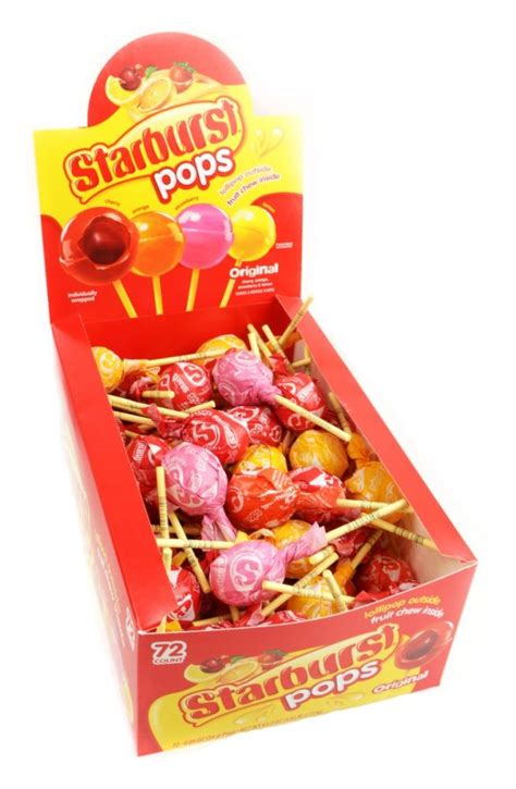 Starburst Lollipops 72ct Starburst Pops