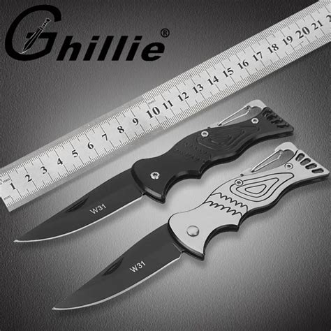 Survival Knife Mini Portable Key Edc Stainless Fold Camping Tactical