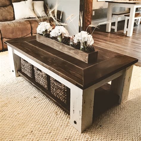 Rustic Farmhouse Coffee Table Diy Exeter