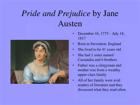 PPT Pride And Prejudice By Jane Austen PowerPoint Presentation Free