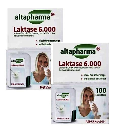 2xpack Altapharma Lactase 6000 200 Mini Tablets Ebay